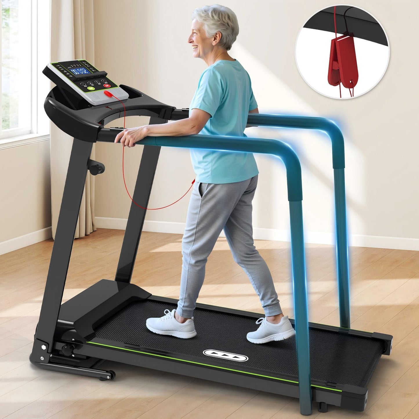 BalancePlus Rehabmill with Long Handrails #JK1608L-T