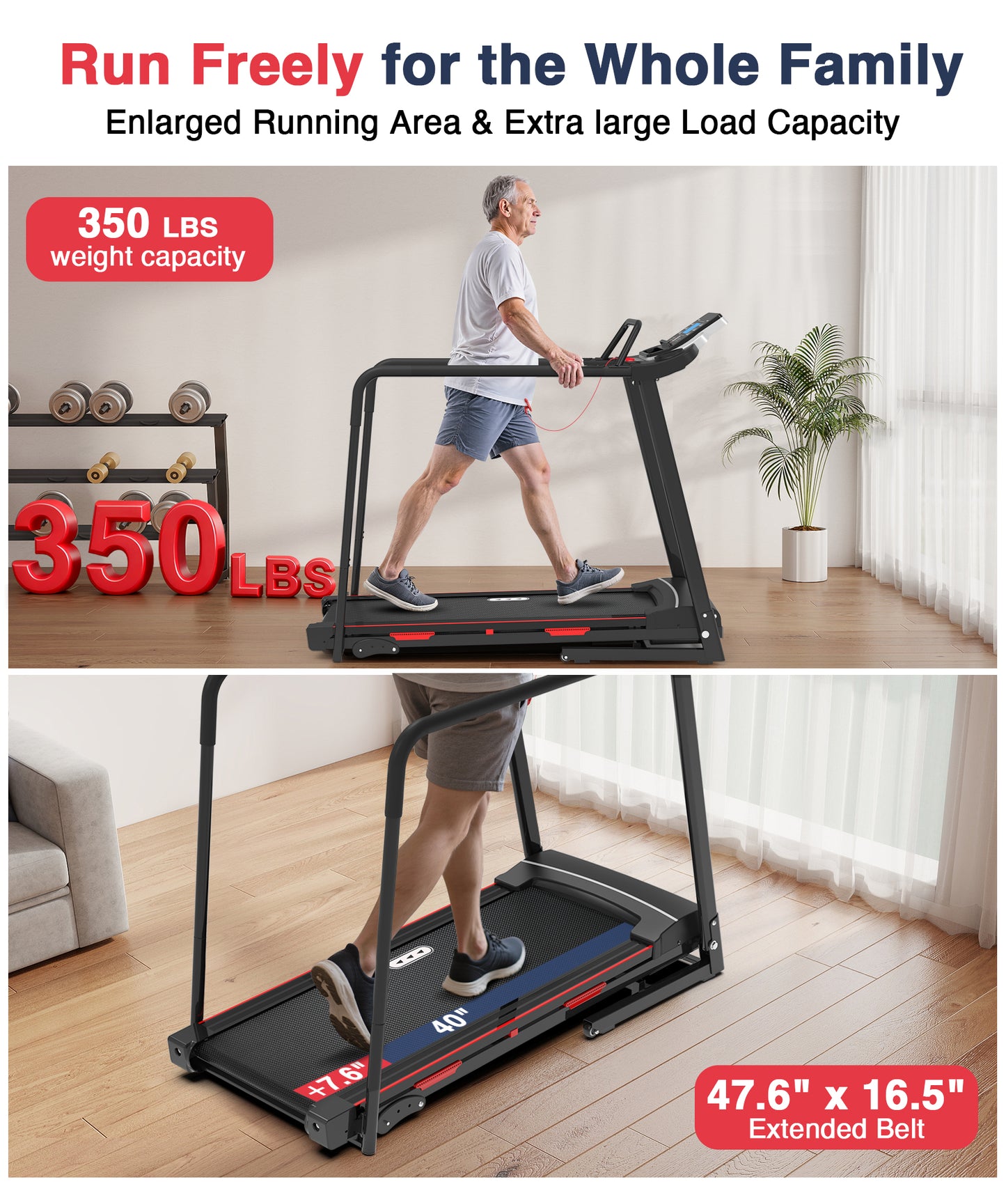 SafeStep Pro Walking Treadmill for Seniors and Beginners #JK15F