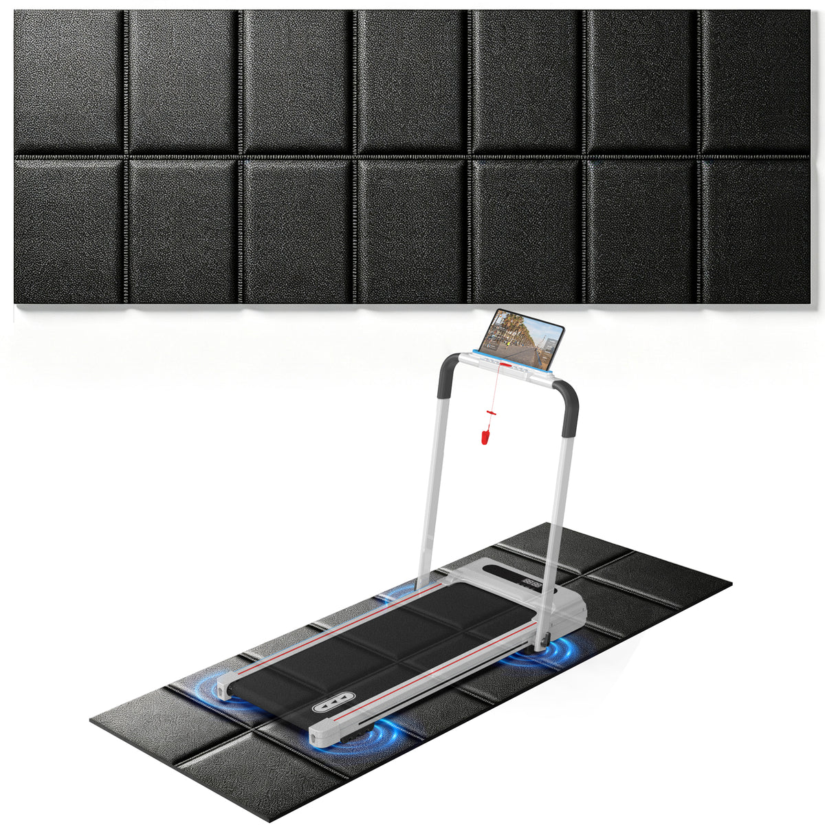 Redliro Treadmill Mat 68"L x 26.8"W x 0.2"Th