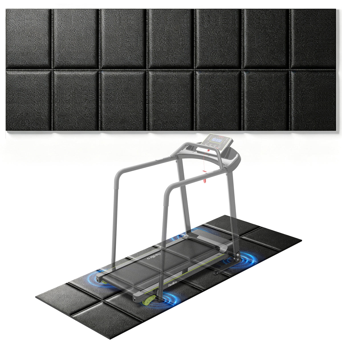 Redliro Treadmill Mat 72.1"Lx31.5"W x 0.25"Th