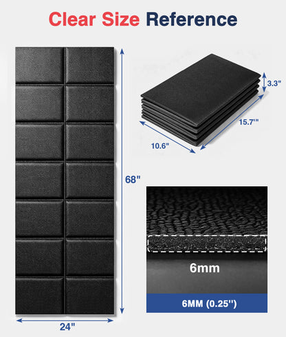 Redliro Treadmill Mat 72.1"Lx31.5"W x 0.25"Th