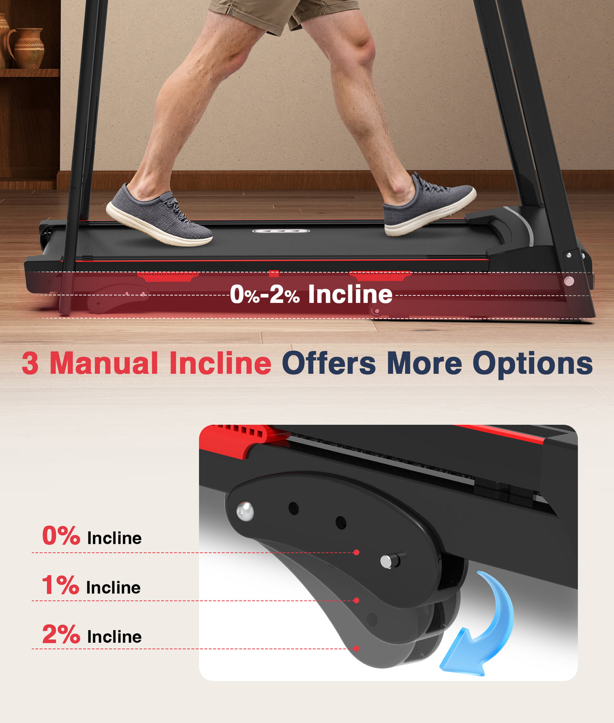 Redliro 400 Lb Capacity Senior Treadmill