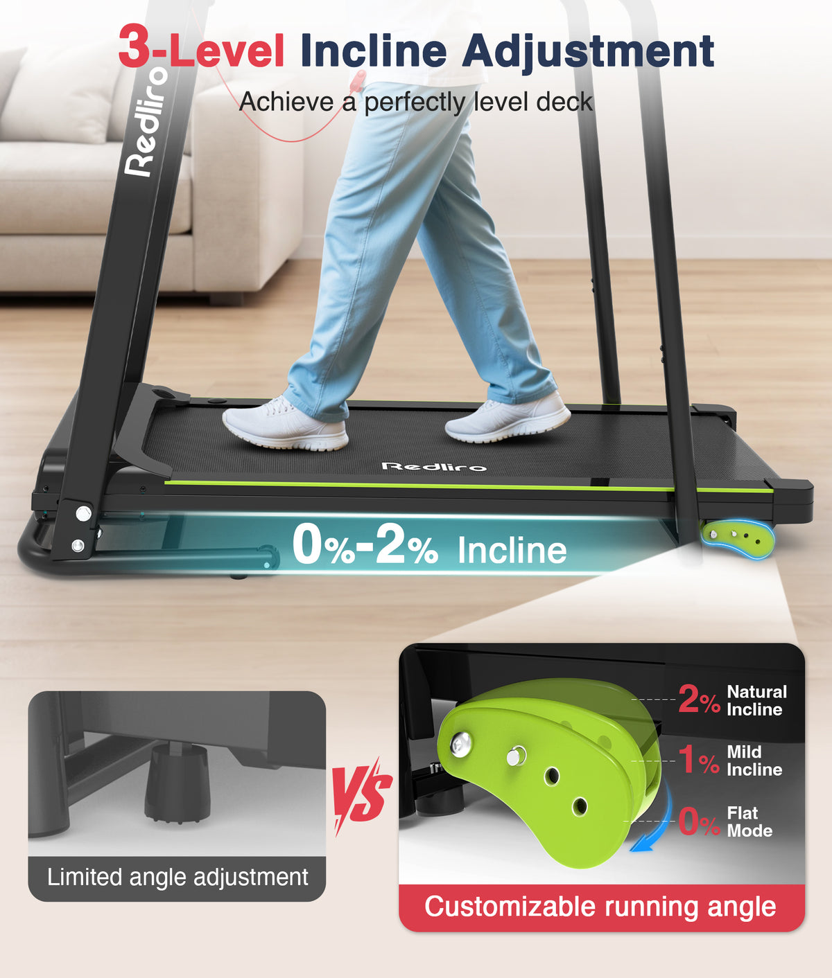 Redliro JK06F Walking Treadmill for Seniors