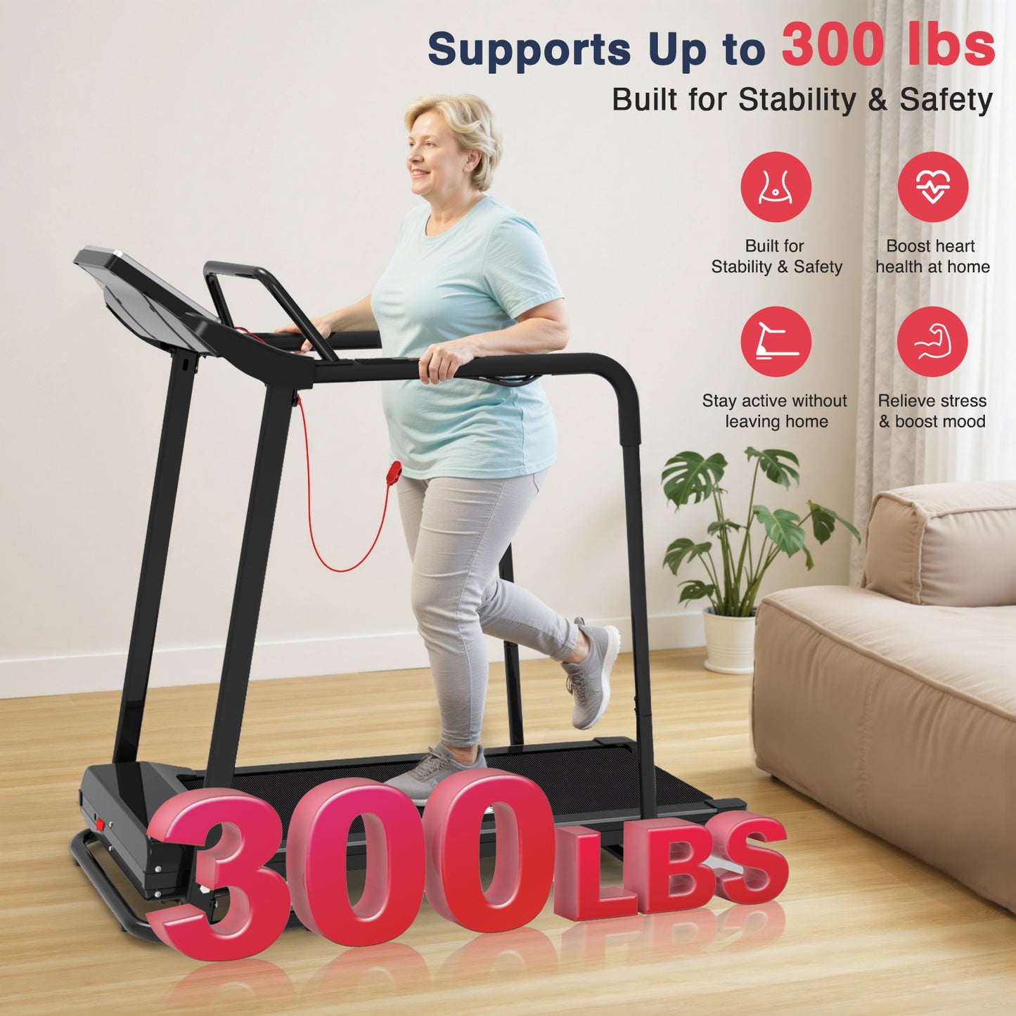 All-in-One Treadmill for Home Use and All Ages #JK06F