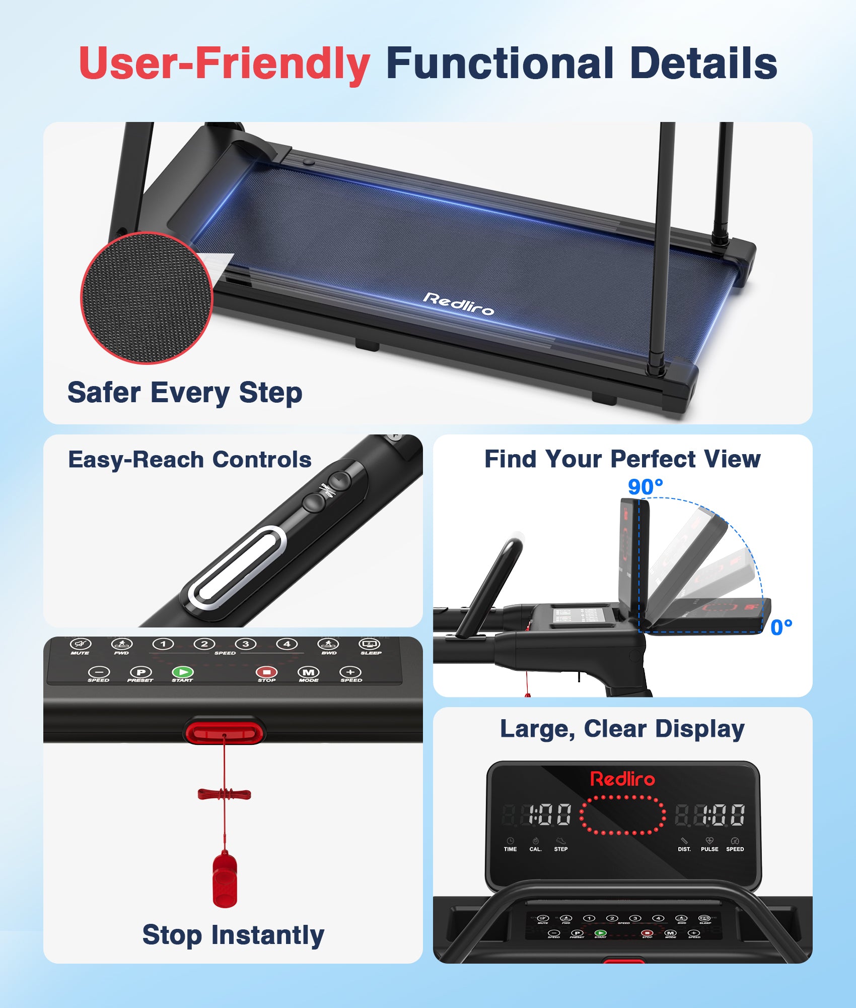 Redliro Backwards Treadmill for Seniors