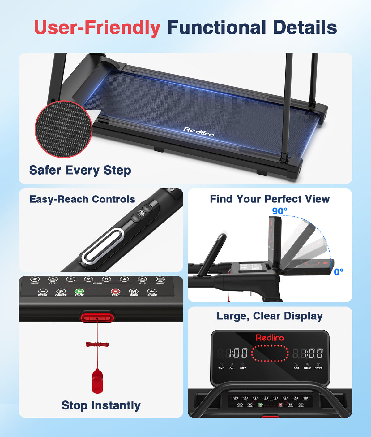 Redliro Backwards Treadmill for Seniors