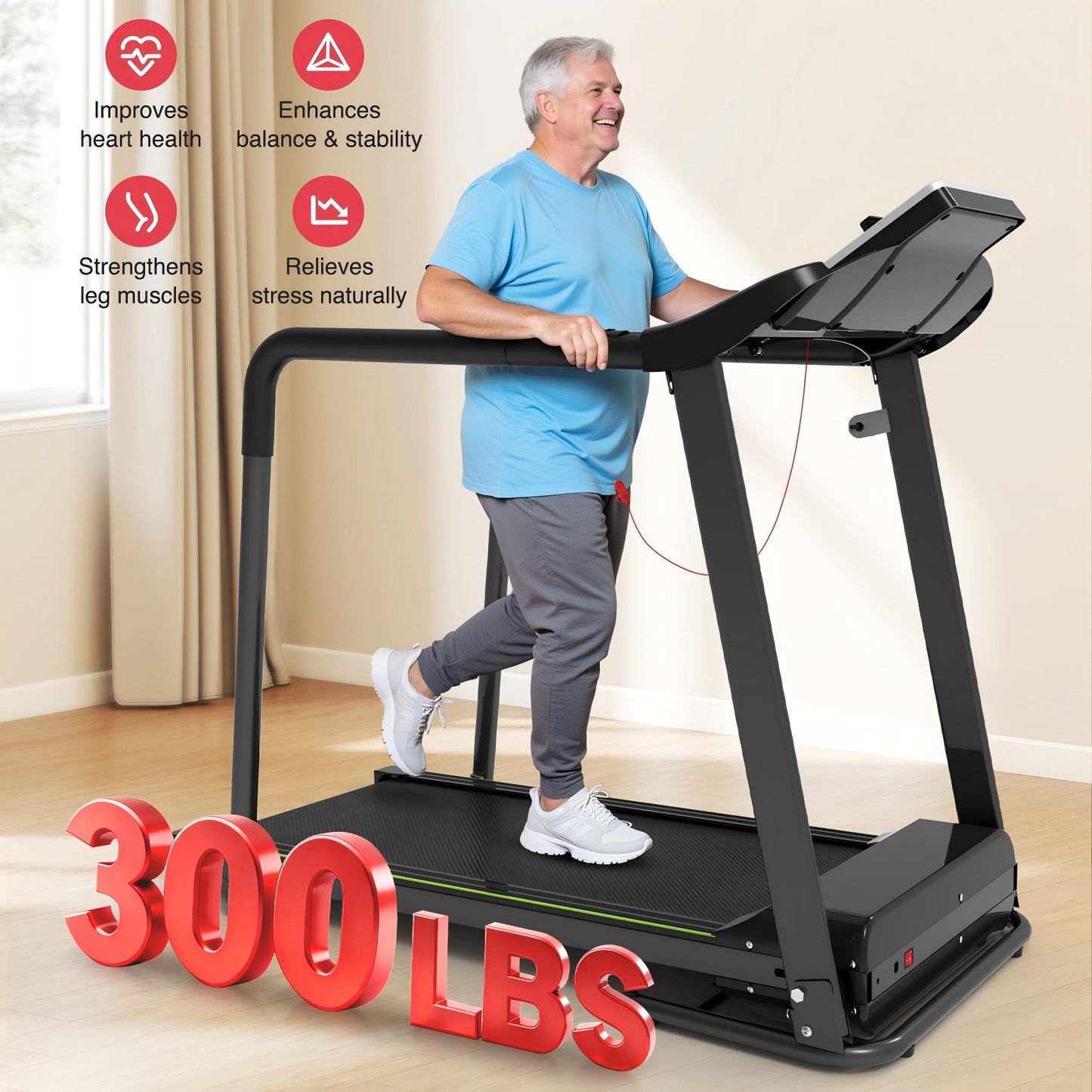 BalancePlus Rehabmill with Long Handrails #JK1608L-T