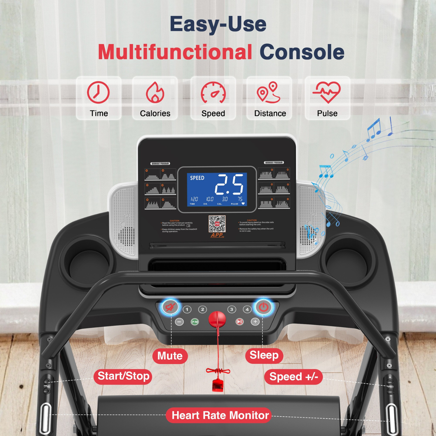 SafeStep Pro Walking Treadmill with 3 APPs #JK15F