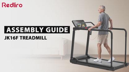 Redliro Premium Walking Treadmill with Reverse Walk & 3 Apps #JK16F